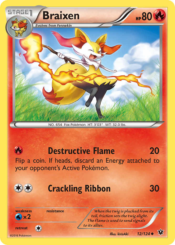 Fates Collide Braixen #12/124