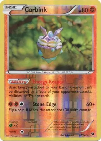 Fates Collide Carbink #49/124 reverse holo