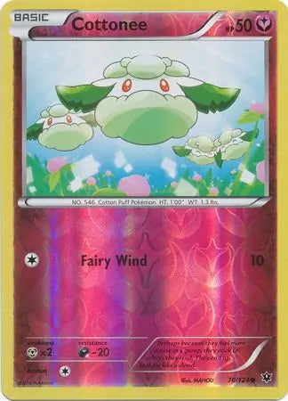 Fates Collide Cottonee #70/124 reverse holo