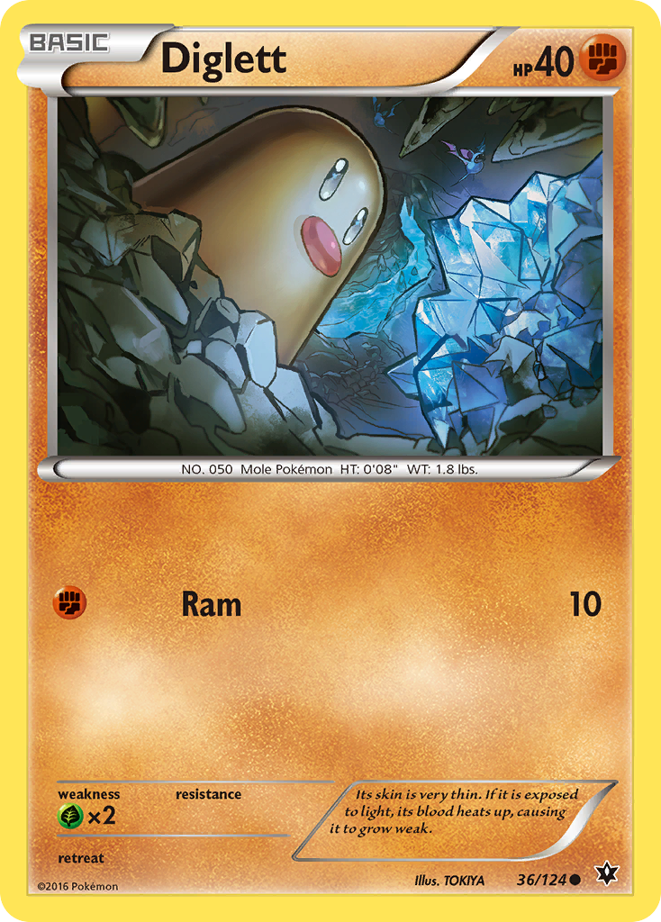 Fates Collide Diglett #36/124