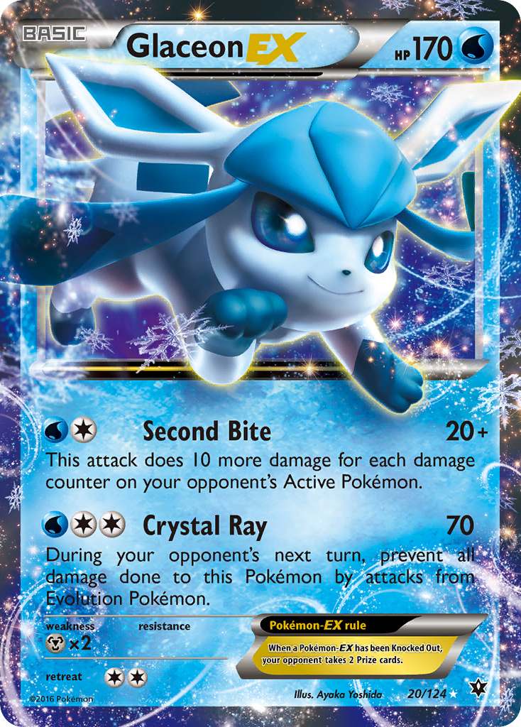 Fates Collide Glaceon EX #20/124