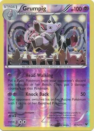 Fates Collide Grumpig #31/124 reverse holo