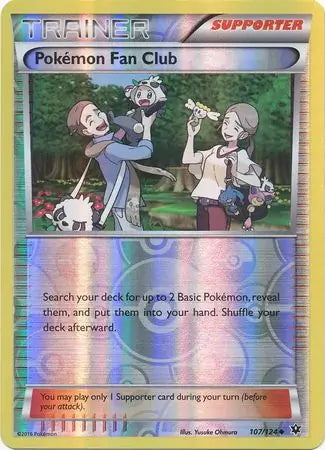 Fates Collide Pokemon Fan Club #107/124 reverse holo