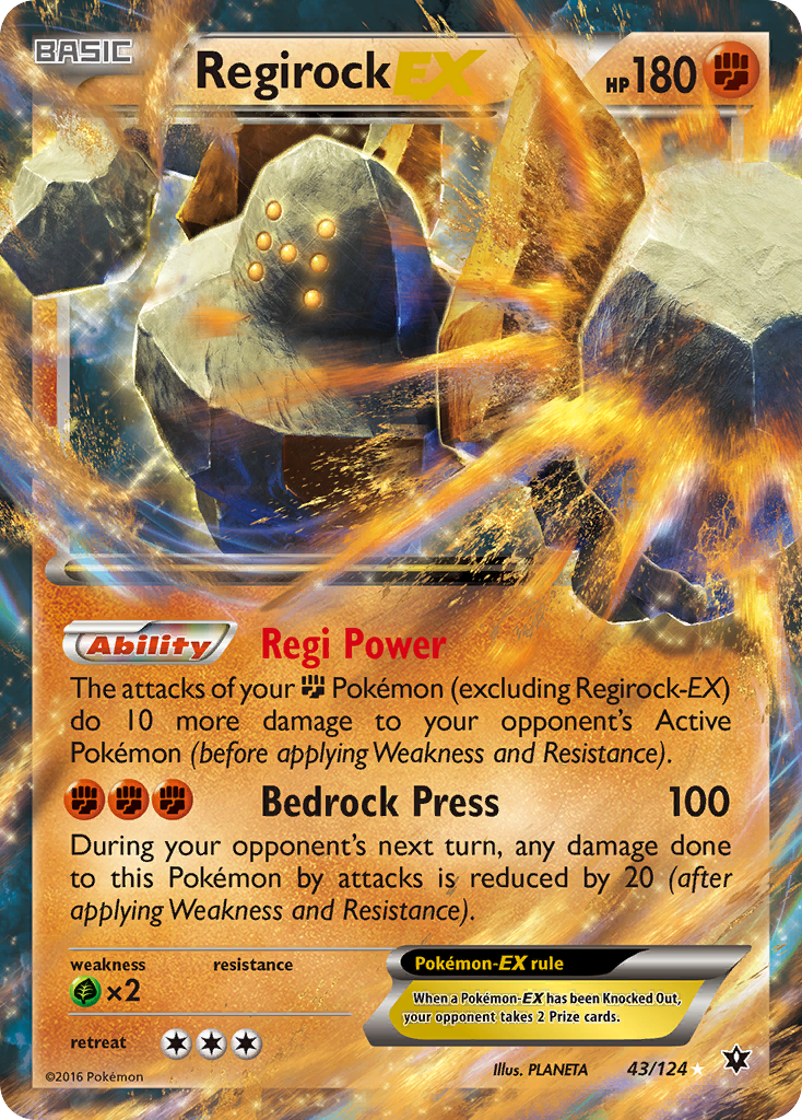 Fates Collide Regirock EX #43/124