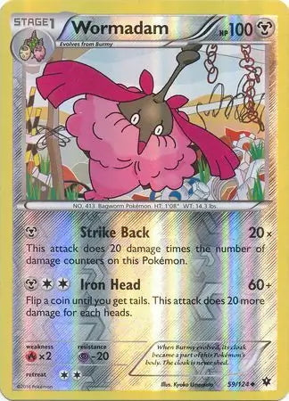 Fates Collide Wormadam #59/124 reverse holo