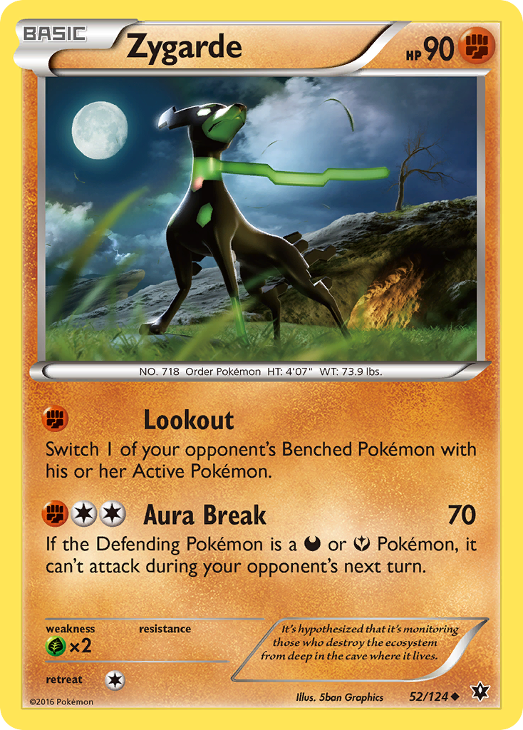 Fates Collide Zygarde #52/124