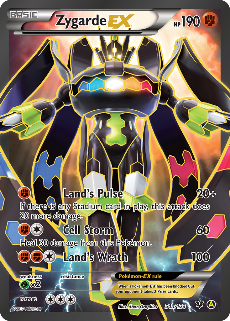 Fates Collide Zygarde EX #54 Alternate Art Promo