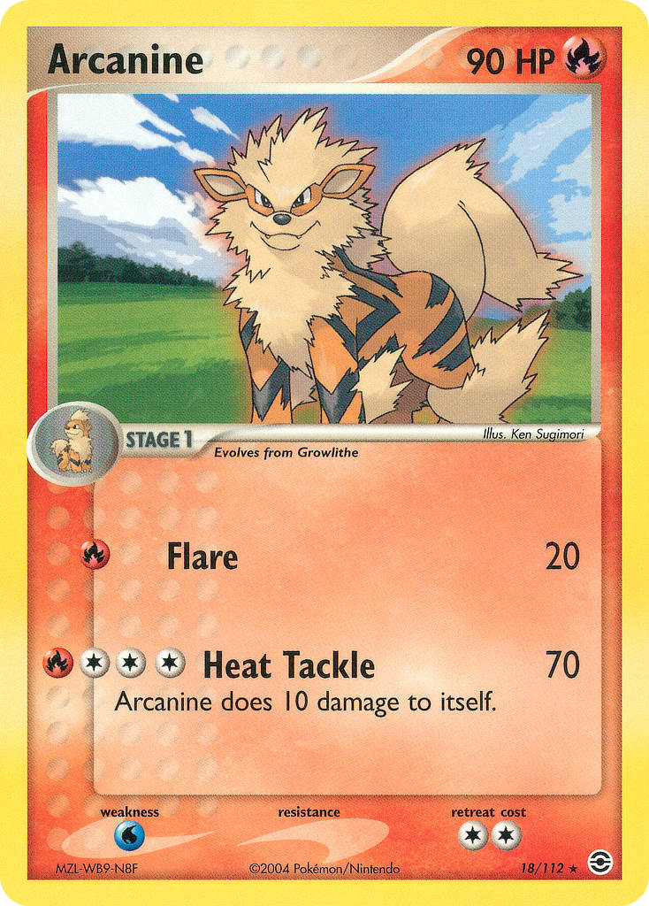 FireRed & LeafGreen Arcanine #18/112