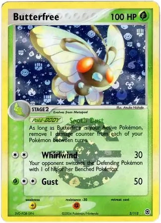 FireRed & LeafGreen Butterfree #2/112 reverse holo
