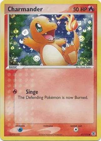 FireRed & LeafGreen Charmander #57/112 reverse holo