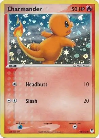 FireRed & LeafGreen Charmander #58/112 reverse holo