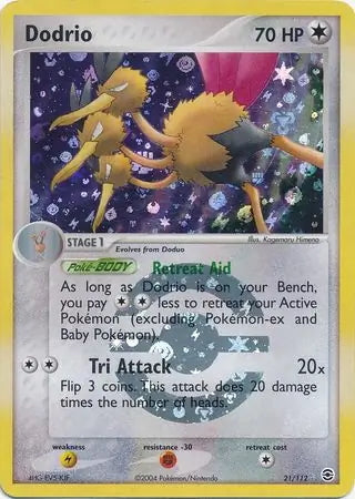 FireRed & LeafGreen Dodrio #21/112 reverse holo