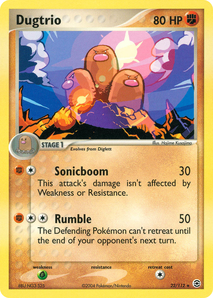 FireRed & LeafGreen Dugtrio #22/112