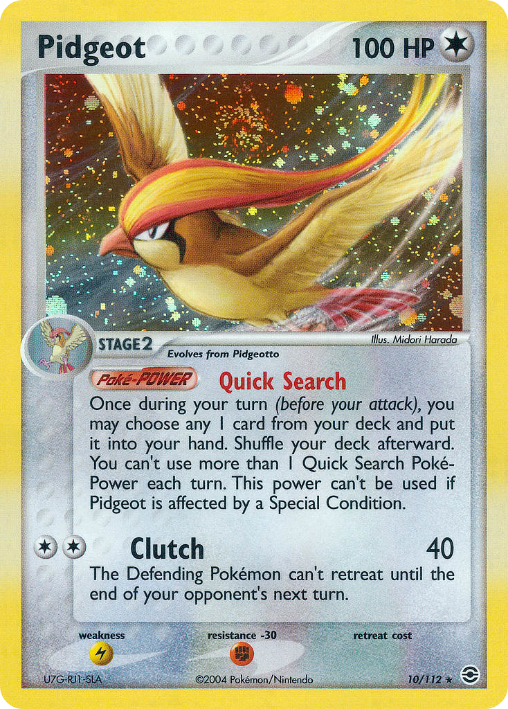 FireRed & LeafGreen Holo Pidgeot #10/112