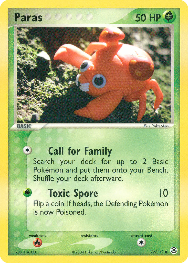 FireRed & LeafGreen Paras #72/112