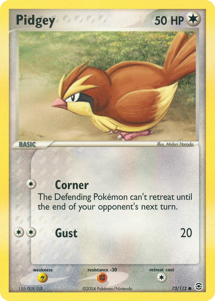 FireRed & LeafGreen Pidgey #73/112