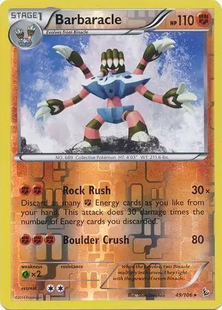 Flashfire Barbaracle #49/106 reverse holo