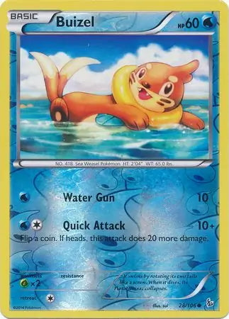Flashfire Buizel #28/106 reverse holo