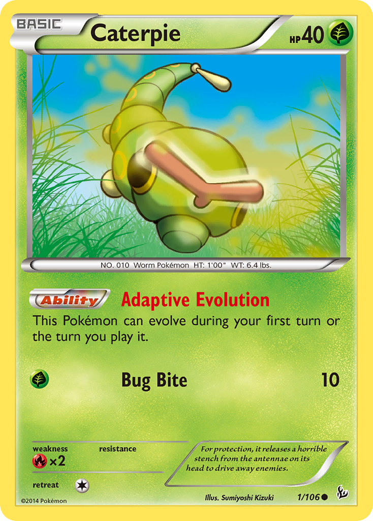 Flashfire Caterpie #1/106
