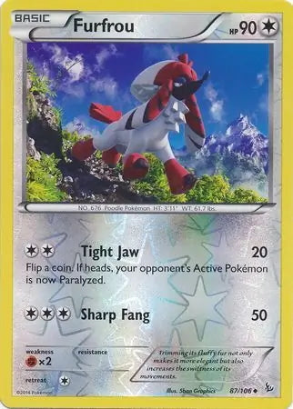 Flashfire Furfrou #87/106 reverse holo