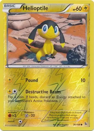 Flashfire Helioptile #36/106 reverse holo
