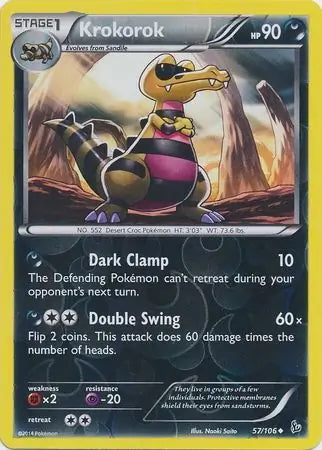 Flashfire Krokorok #57/106 reverse holo