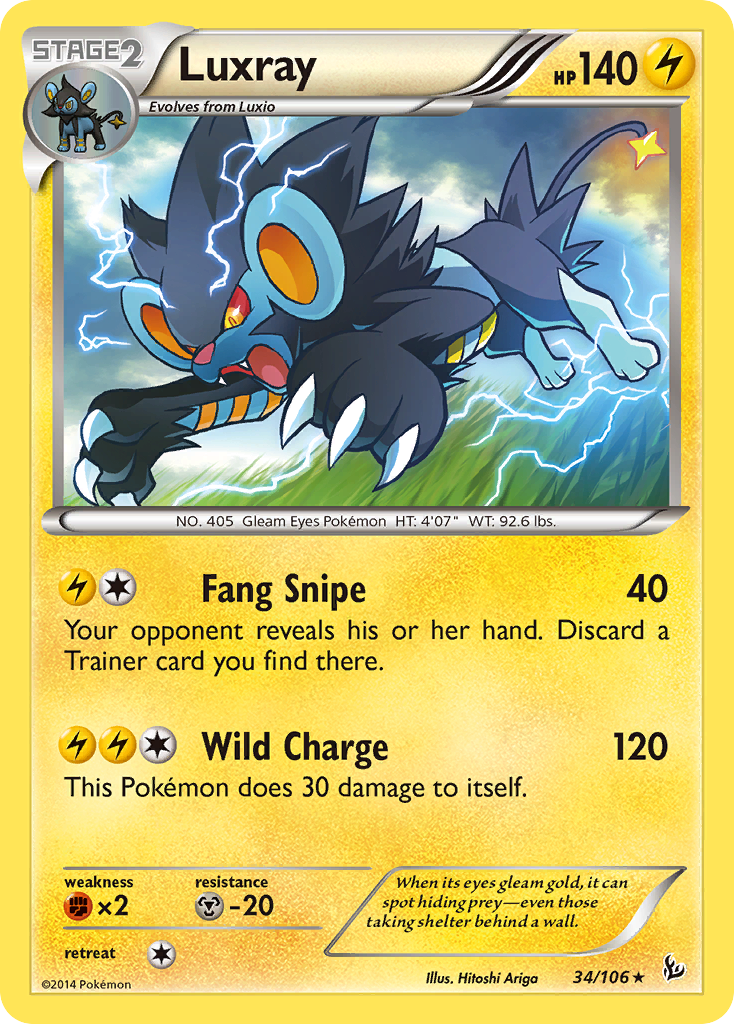 Flashfire Luxray #34/106