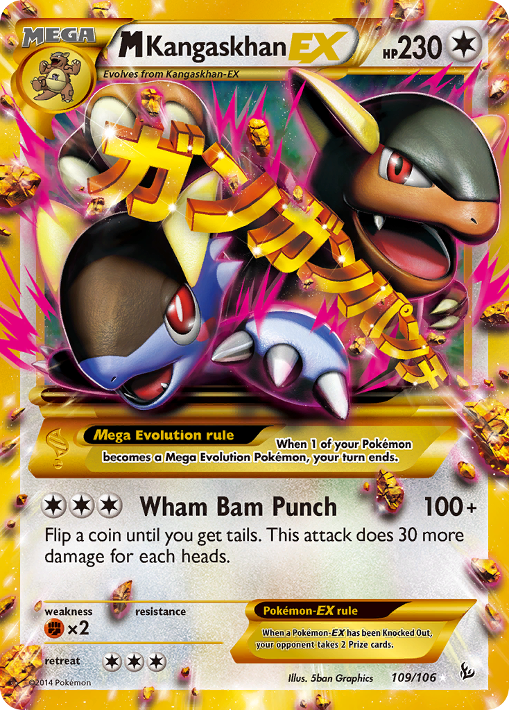 Mega Kangaskhan EX 109/106 XY Flashfire
