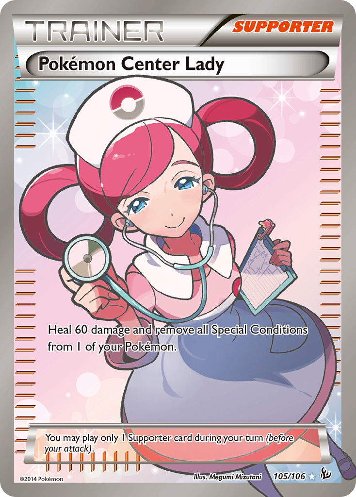 Flashfire Pokémon Center Lady #105/106