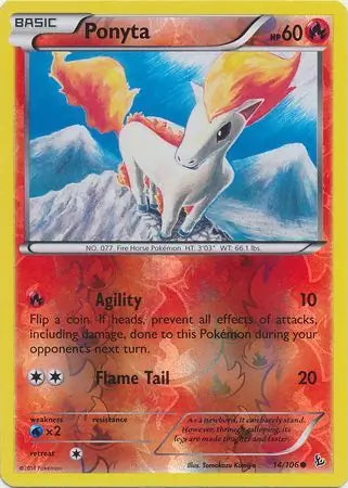 Flashfire Ponyta #14/106 reverse holo