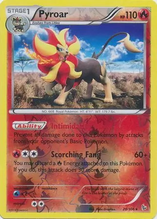 Flashfire Pyroar #20/106 reverse holo