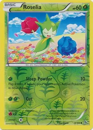 Flashfire Roselia #8/106 reverse holo