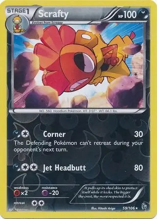 Flashfire Scrafty #59/106 reverse holo