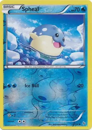 Flashfire Spheal #24/106 reverse holo