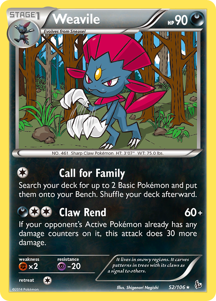 Flashfire Weavile #52/106