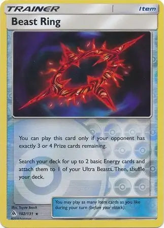 Forbidden Light Beast Ring #102/131 reverse holo