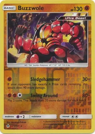 Forbidden Light Buzzwole #77/131 reverse holo
