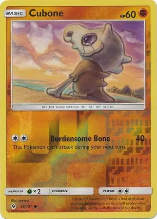 Forbidden Light Cubone #57/131 reverse holo