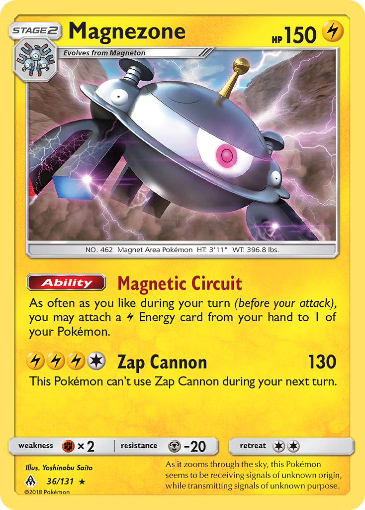 Forbidden Light Non - Holo Magnezone #36/131