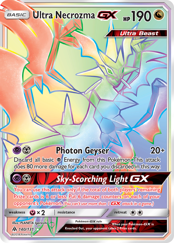 Ultra Necrozma GX Rainbow Rare