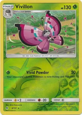 Forbidden Light Vivillon #8/131 reverse holo