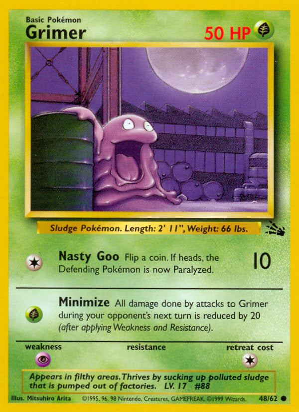 Fossil set Grimer #48/62 unlimited
