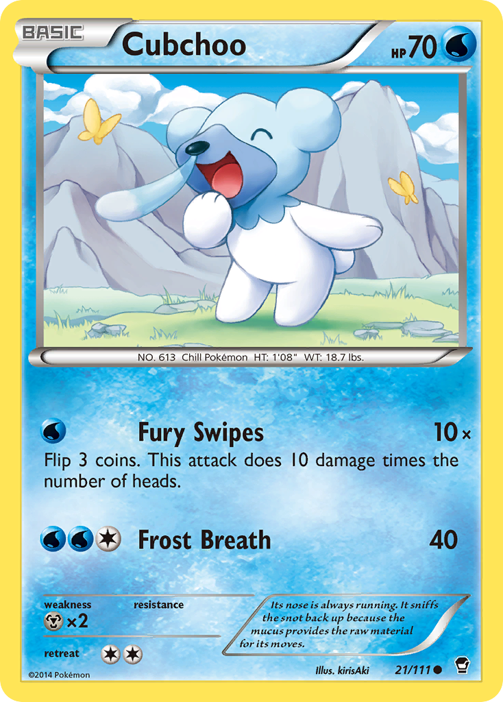 Furious Fists Cubchoo #21/111