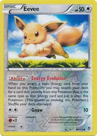 Furious Fists Eevee #80/111 reverse holo