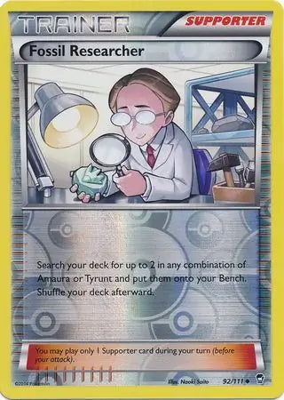Furious Fists Fossil Researcher #92/111 reverse holo