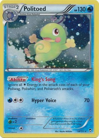 Furious Fists Galaxy Holo Politoed #18/111