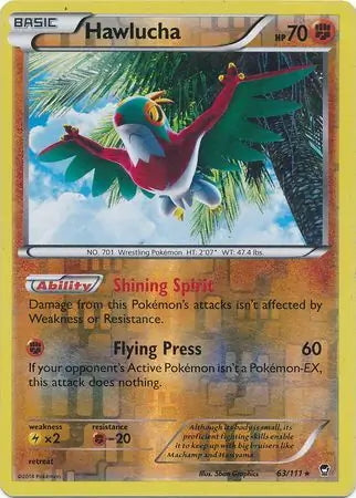 Furious Fists Hawlucha #63/111 reverse holo