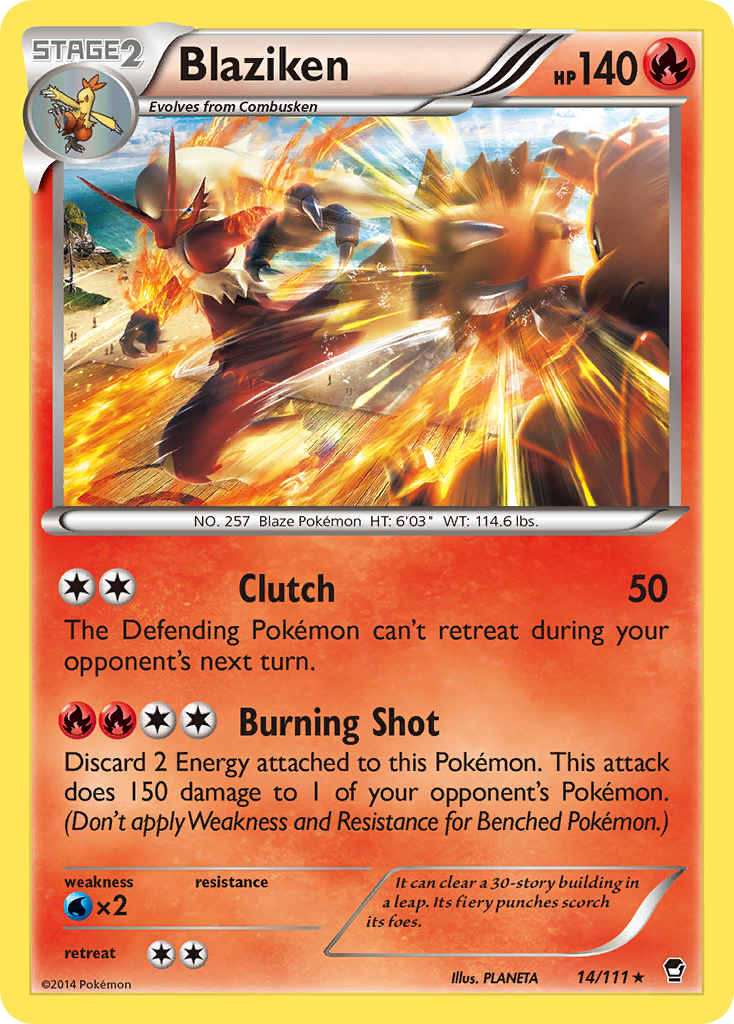 Furious Fists Holo Blaziken #14/111