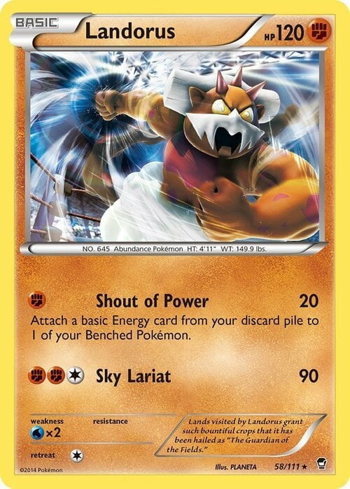 Furious Fists Holo Landorus #58/111