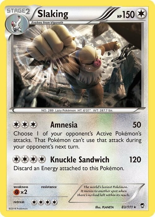 Furious Fists Holo Slaking #83/111